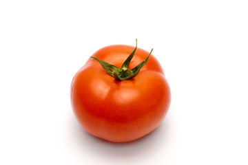 Fresh tomato isolated on white