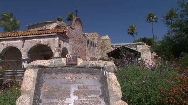 Sign for Mission San Juan Capistrano