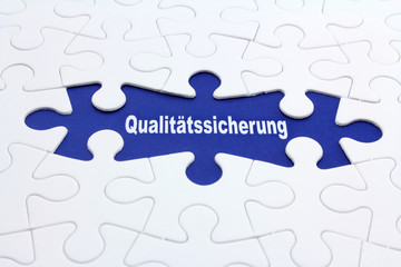 Fototapeta premium puzzle qualitätsicherung