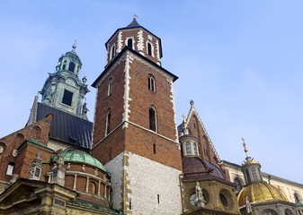 Fototapeta premium Cathedral at Wawel hill in Cracow. Poland
