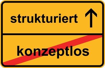 strukturiert statt konzeptlos