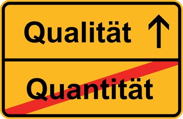 Qualität statt Quantität