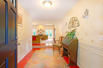 Front entrance and living room