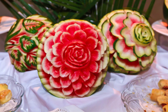 Carved Melon