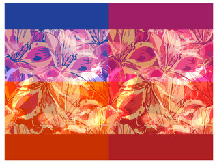 vector seamless grunge backgrounds with flowers