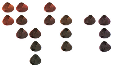 Palette of hair-dyes