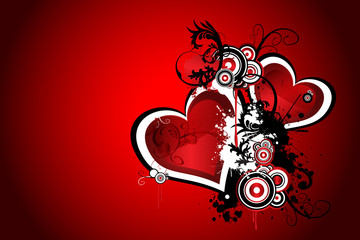 Abstract st Valentin's Day design