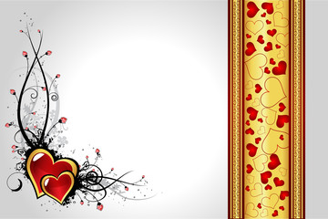 Creative Valentine´s day greeting card vector