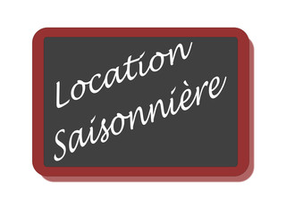 PANNEAU LOCATION SAISONNIERE