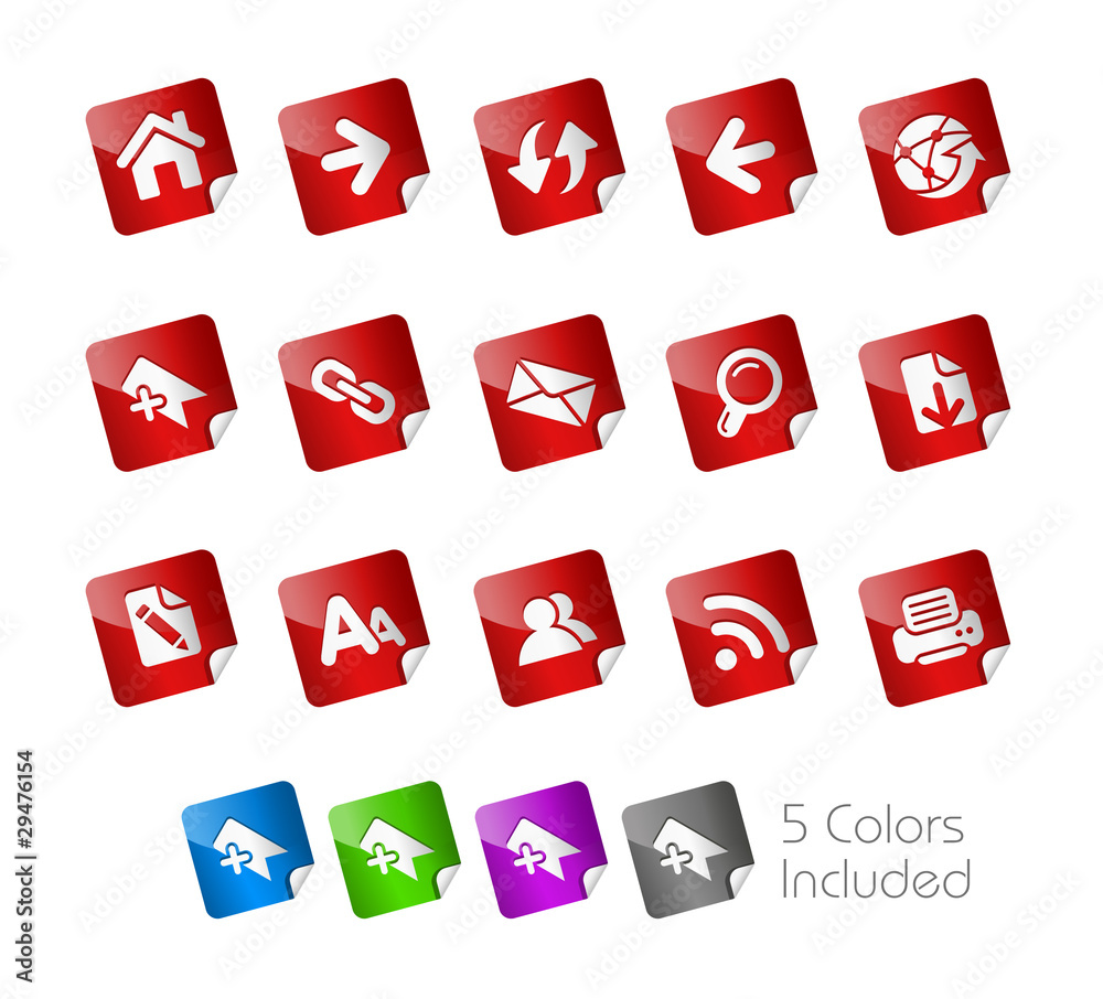 Wall mural navigation / the eps includes 5 colors in different layers