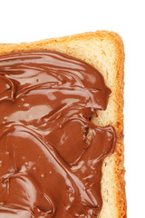 Toast with chocolate