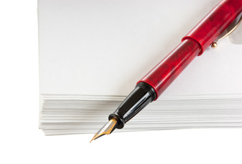 envelopes for letters and pen