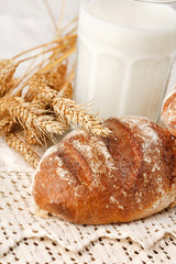 fresh bread on the table