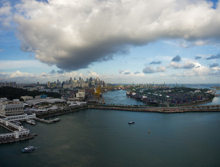 Fototapeta na wymiar Singapore port