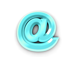 Abstract stylized E-mail symbol