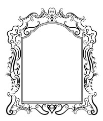 Stylized baroque frame