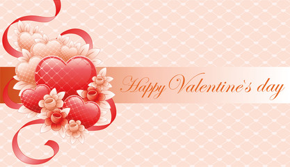 Happy Valentine's day postcard