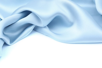 blue satin isolated