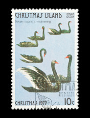 Christmas Island stamp seventh day of Christmas
