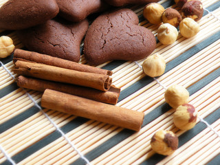 Fototapeta na wymiar biscotti al cioccolato