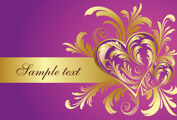 Happy Valentine's day postcard