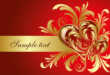 Happy Valentine's day postcard