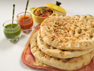 Garlic Nan with Pickle