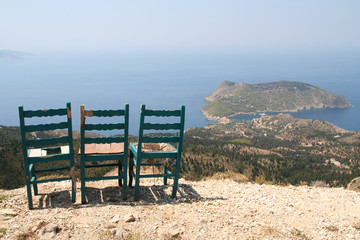 Chairs with a view.