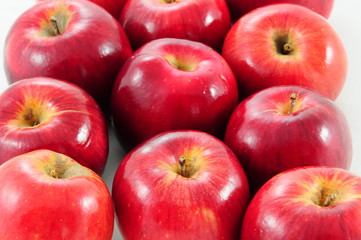 red apples as a background