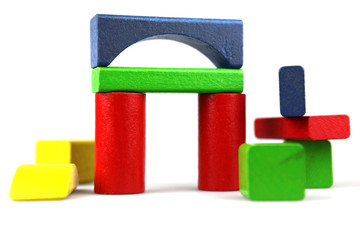 Wooden building blocks