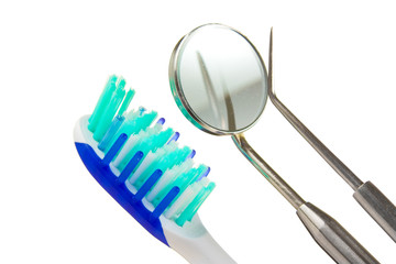 toothbrush and dental tools