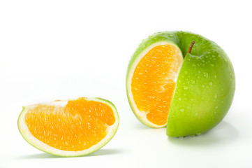 Fototapeta na wymiar Jabłko Pomarańczowy