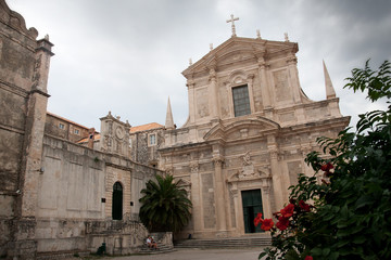 Fototapeta na wymiar St. Ignatius Church from Dubrovnik Croatia