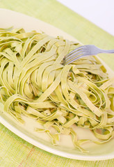tagliatelles au basilic