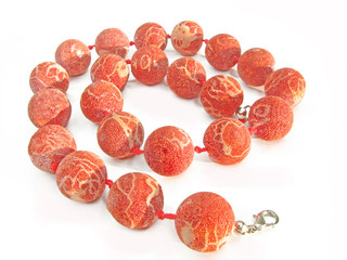 red coral beads jewellery