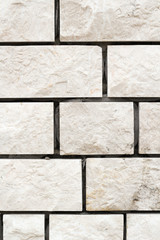 Square white brick wall background