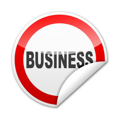 Pegatina señal BUSINESS con reborde