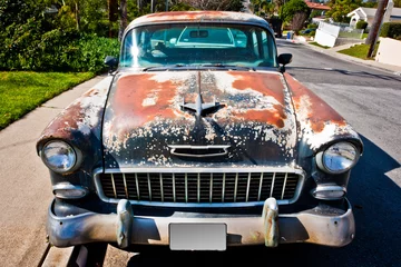 Blackout roller blinds Cuban vintage cars CUBA