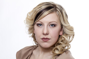 Portrait of a young woman with blonde hair #7