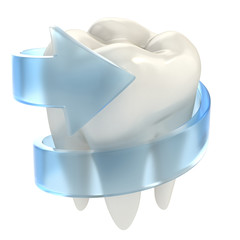 teeth protection 3d concept