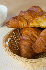 croissant in a basket