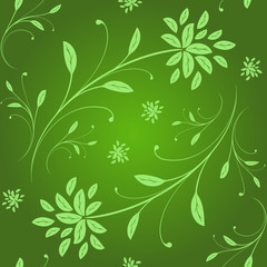 Floral seamless vector wallpaper