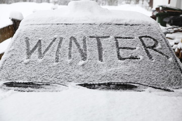 Fototapeta premium Winter mit Schnee