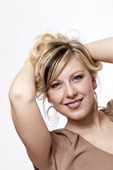 Obraz premium Portrait of a young woman with blonde hair #11