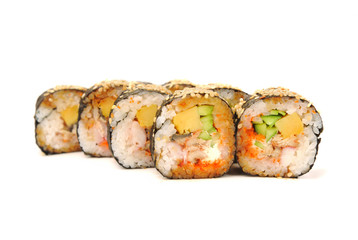 rolls with eel