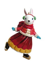 Керамическая зайка на коньках