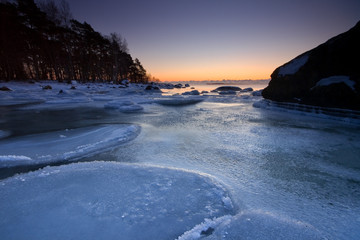 Obraz premium early winter morning