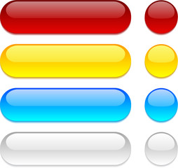 Rounded buttons on white background.