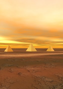 pyramids yellow