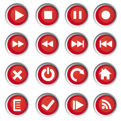 Web icons, buttons